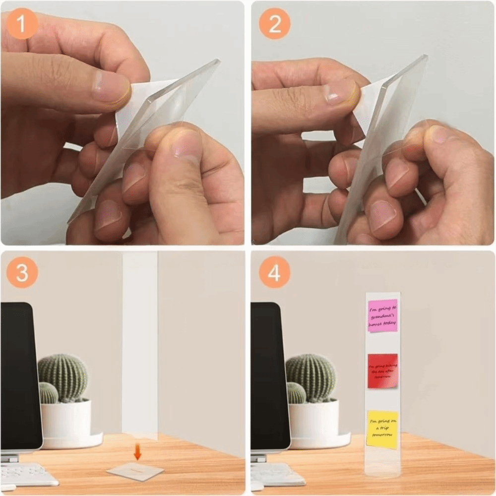 Sticky Memo Holder - Tableau de messages en acrylique, support