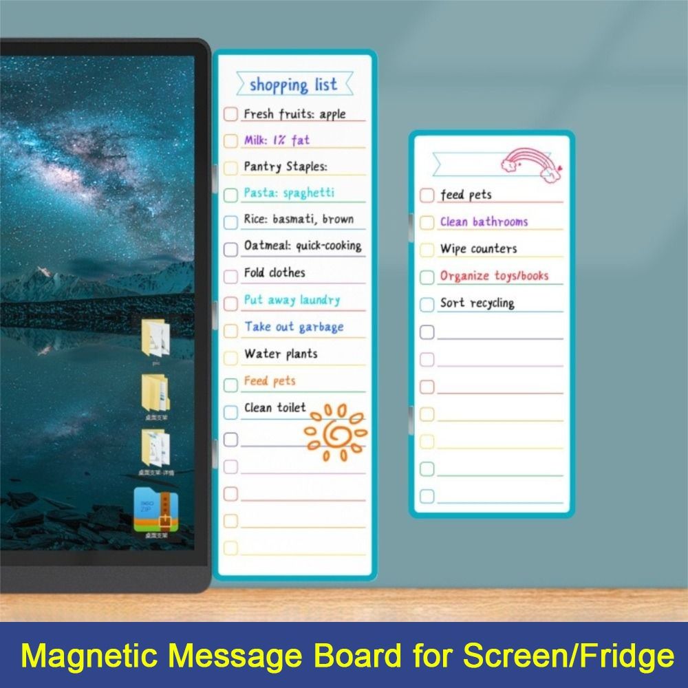 Sticky Memo Holder - Tableau d'affichage, panneau de peinture cuite,