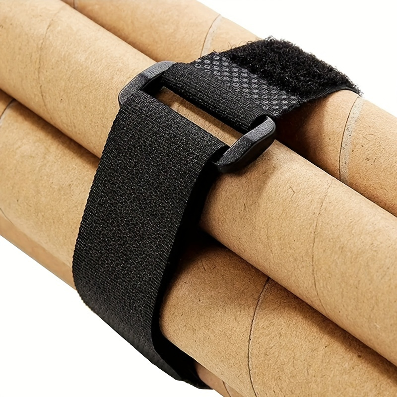 Cable Velcro Strap - Sangles velcro noires réutilisables en nylon