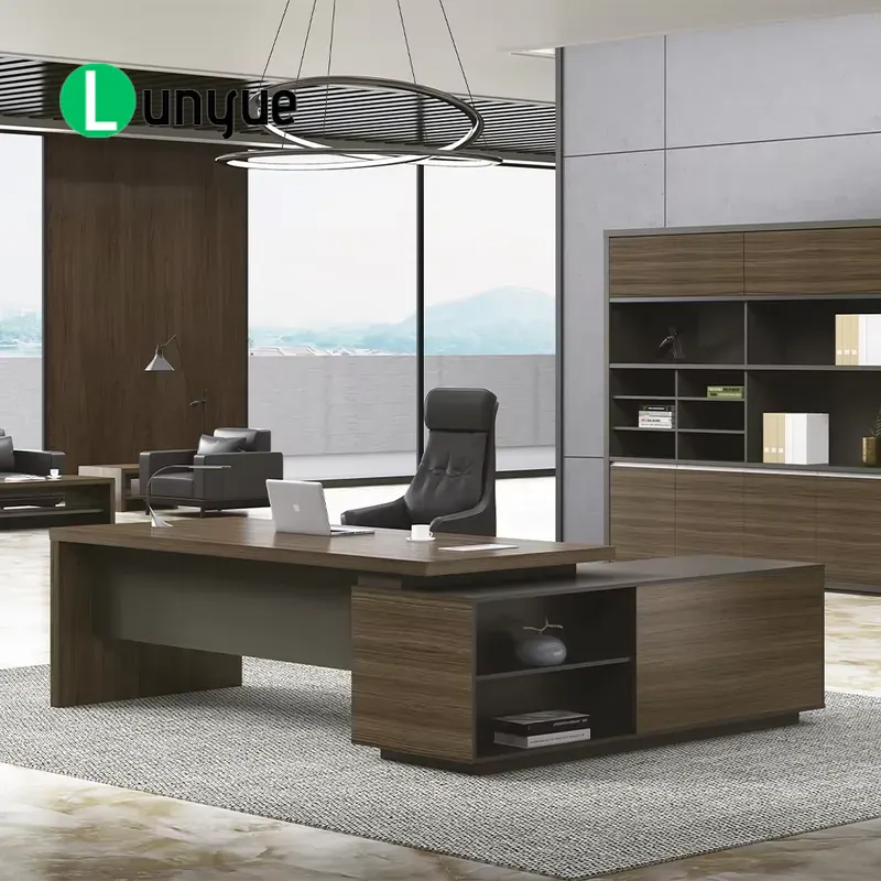 Desk Setup Corner - Bureau de direction moderne en forme