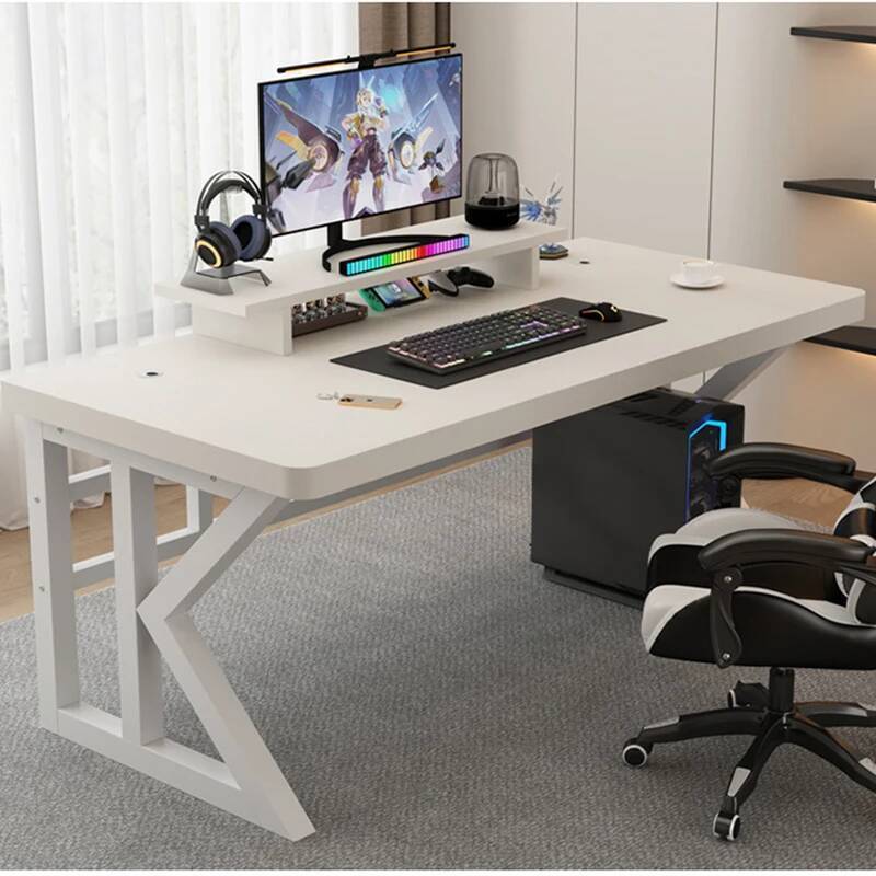 Desk Setup Laptop And Monitor - Table de bureau de jeu en