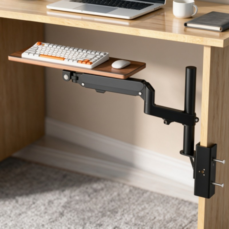 Desk Setup Living Room - Plateau de clavier sous le bureau