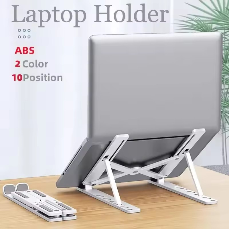 Desk Setup Macbook - Support d'ordinateur portable pliable et réglable,