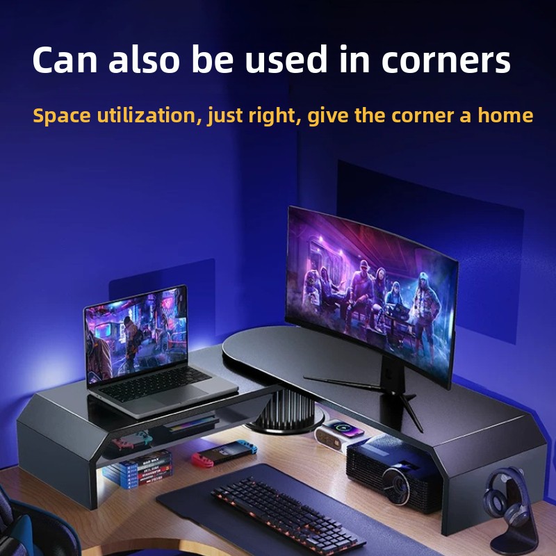 Desk Setup Living Room - Support de bureau réglable et rotatif