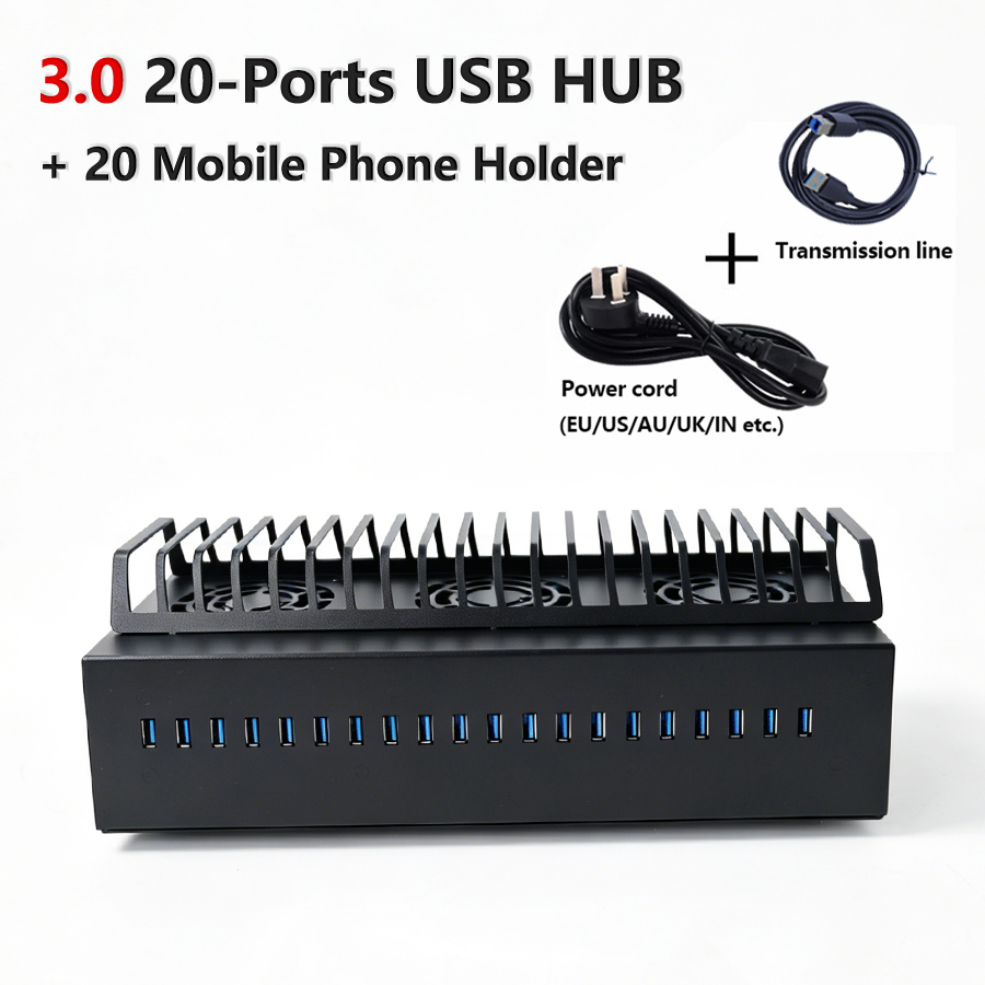 Desk Setup Hub - Châssis Hub USB 3.0 20 ports