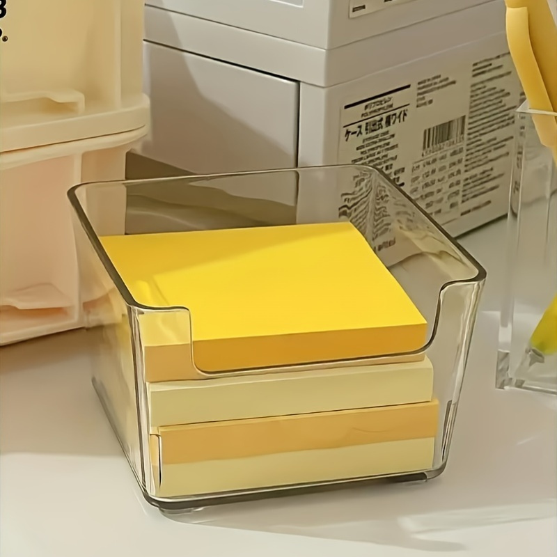 Sticky Memo Holder - Porte-notes autocollant transparent, organisateur de support