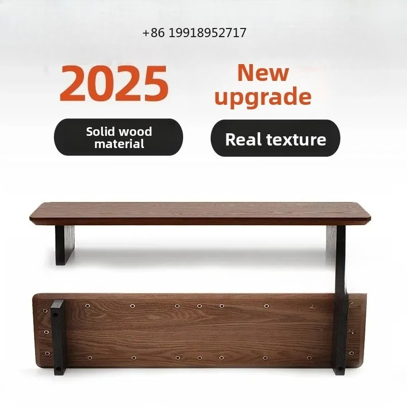 Desk Setup Living Room - Support de moniteur en bois massif,