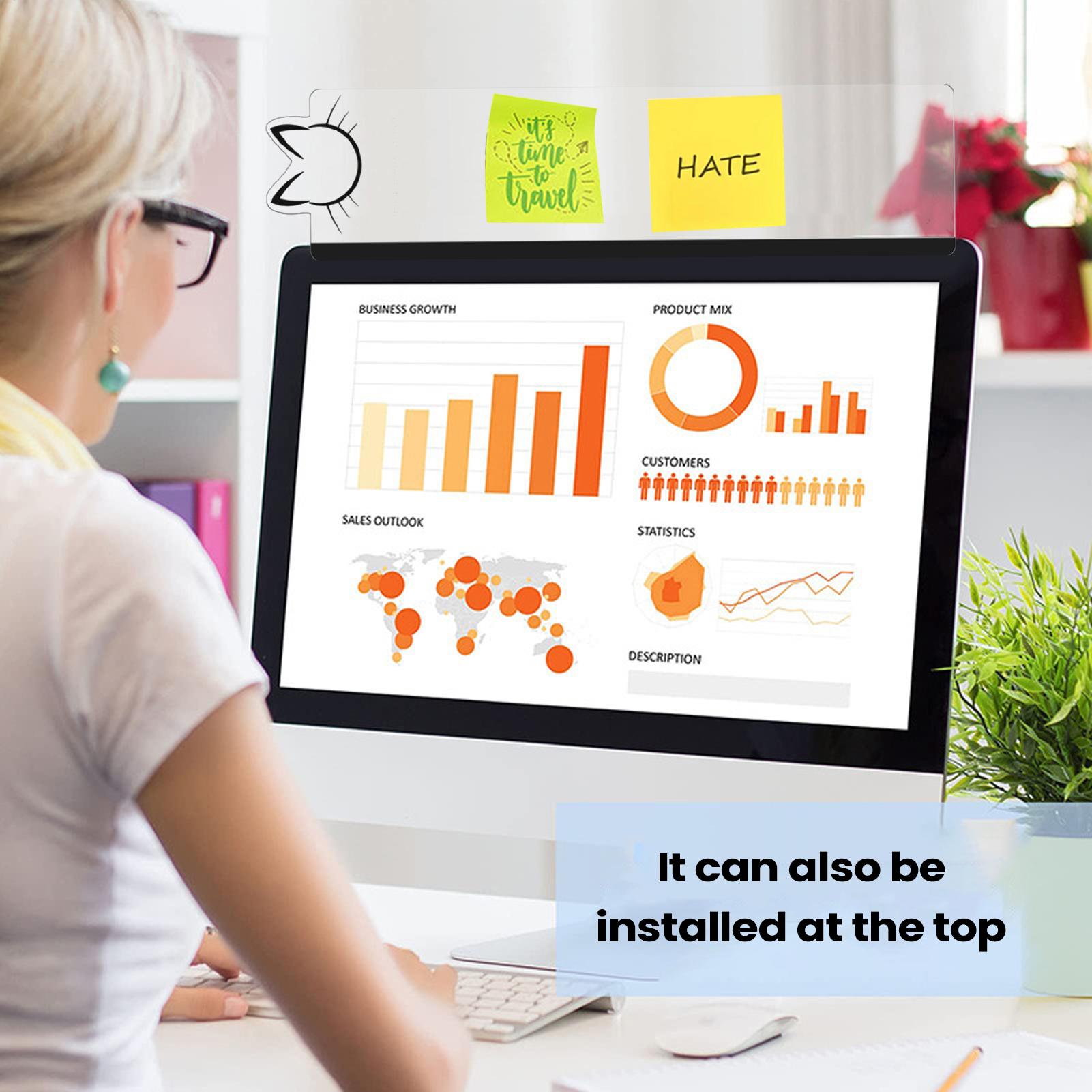 Sticky Memo Holder - Support de notes autocollant pour écran
