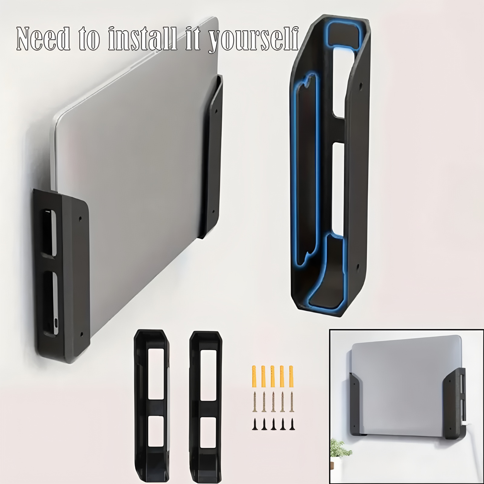 Desk Setup Macbook - Support mural universel pour ordinateur portable,