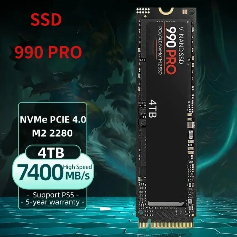 SSD NVMe 990 PRO M.2 2280 auth - Desk Setup Ps5 avis et prix