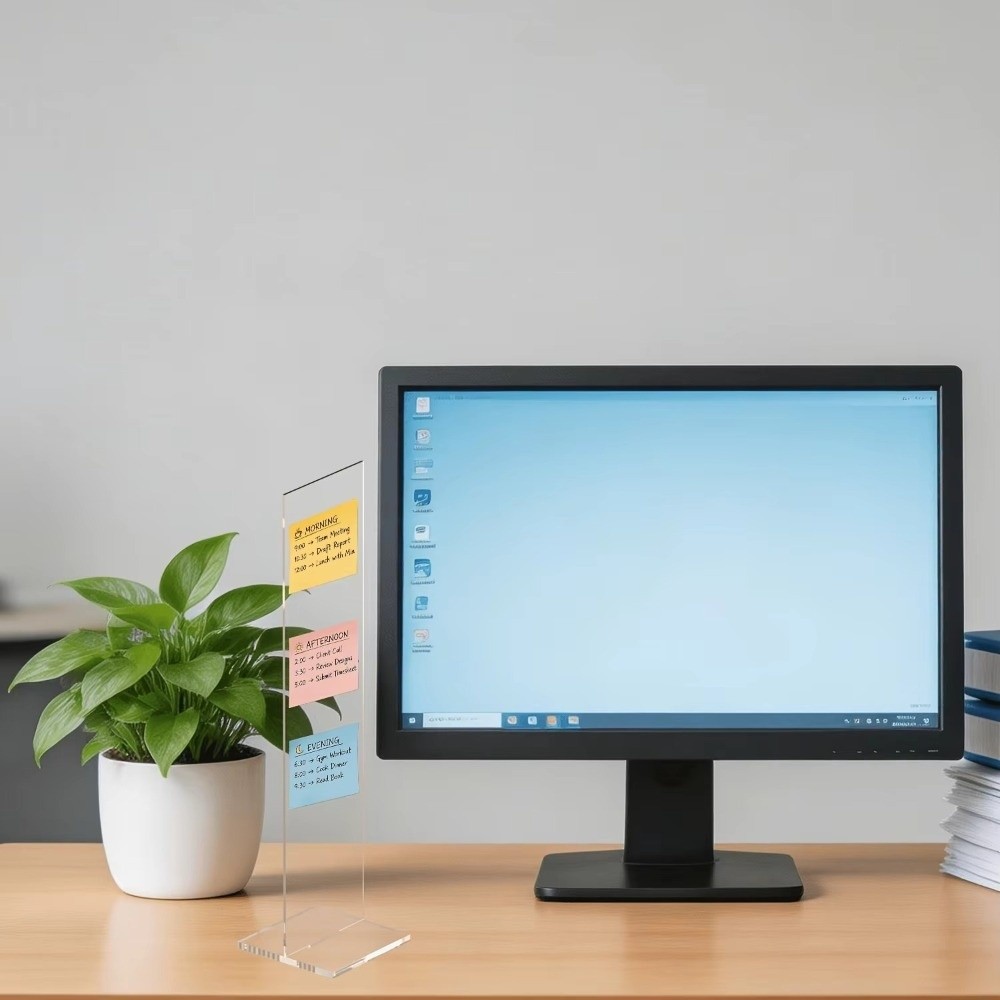 Tableau de messages en acryliq - Sticky Memo Holder avis et prix