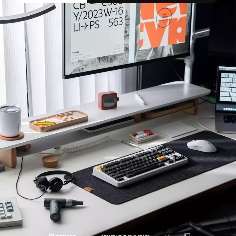 Support de moniteur moderne, é - Desk Setup Laptop And Monitor avis et prix