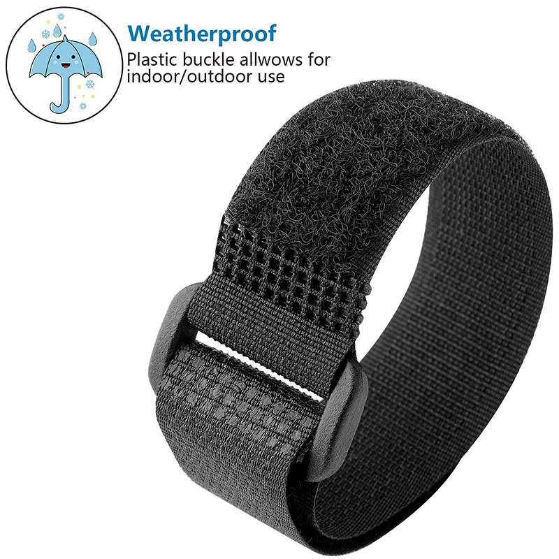 Sangles velcro noires réutilis - Cable Velcro Strap avis et prix