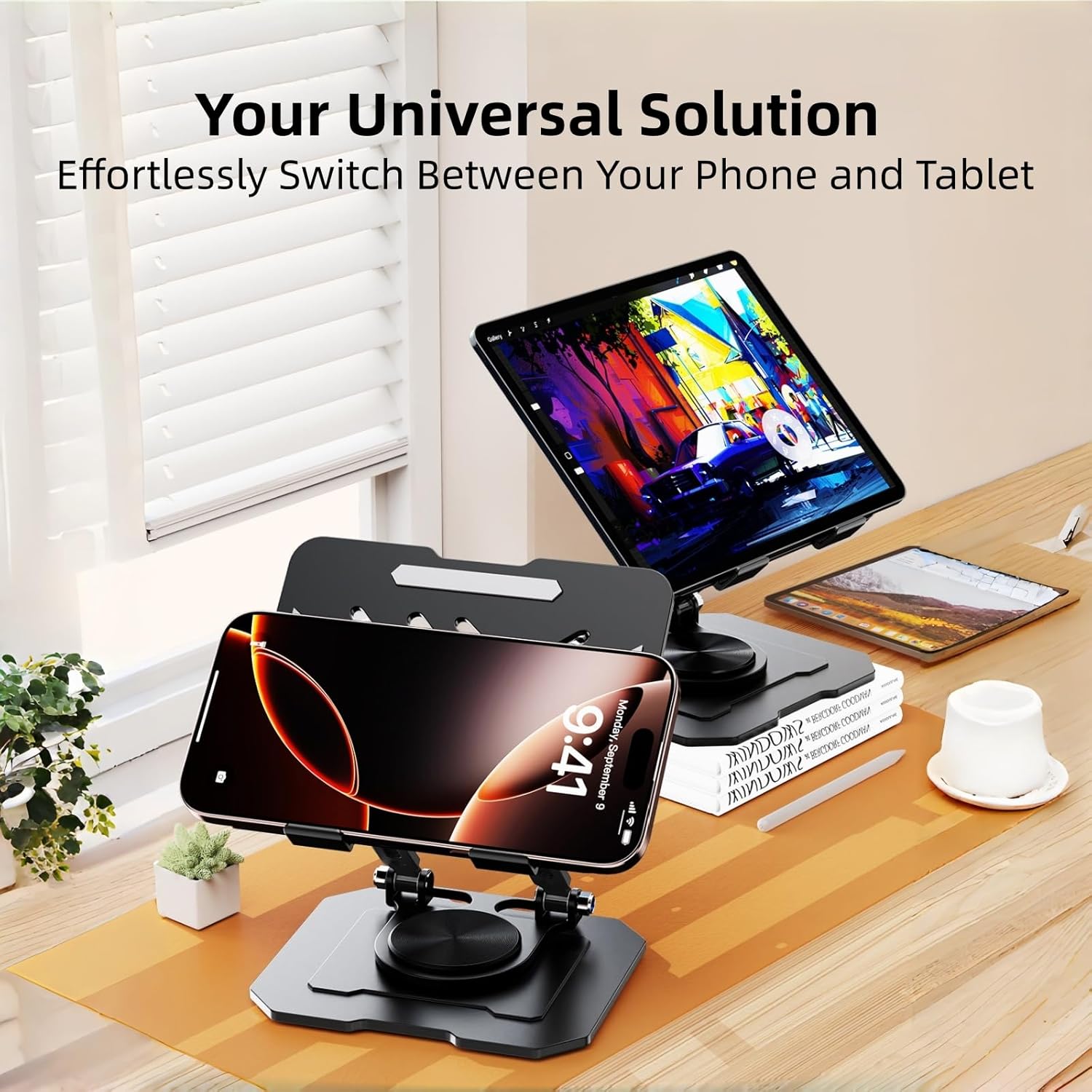 Support de tablette de bureau  - Dual Monitor Desk Setup avis et prix