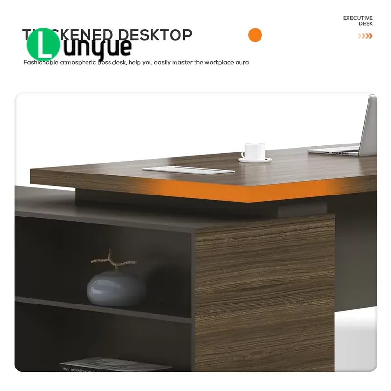 Bureau de direction moderne en - Desk Setup Corner avis et prix