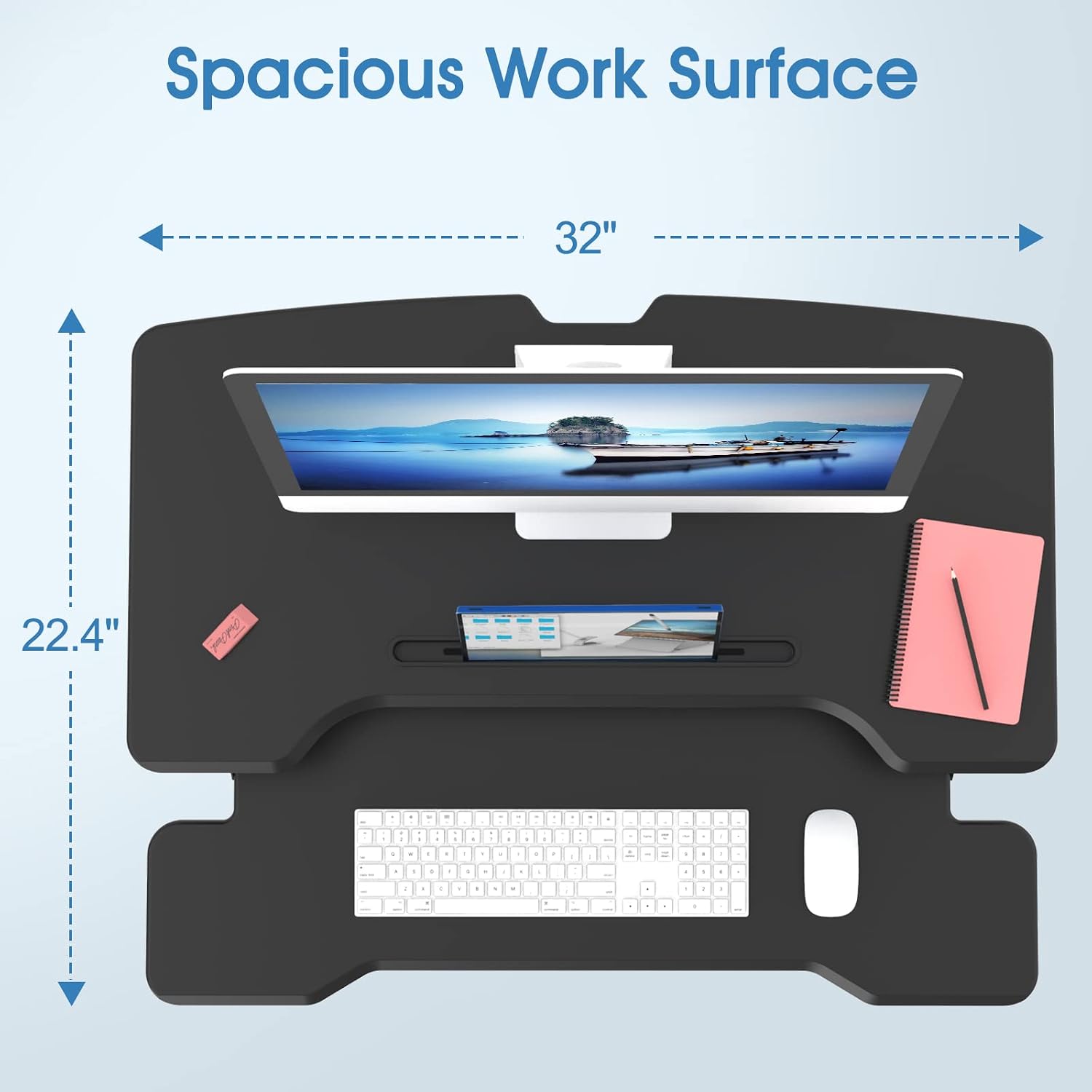 Convertisseur de bureau debout - Dual Monitor Desk Setup avis et prix