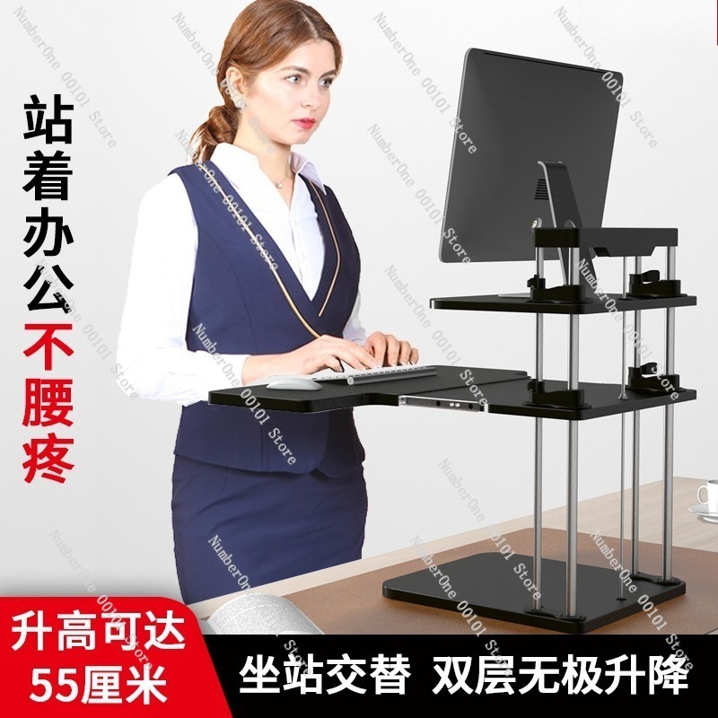 Convertisseur de bureau debout - Desk Setup Laptop And Monitor avis et prix