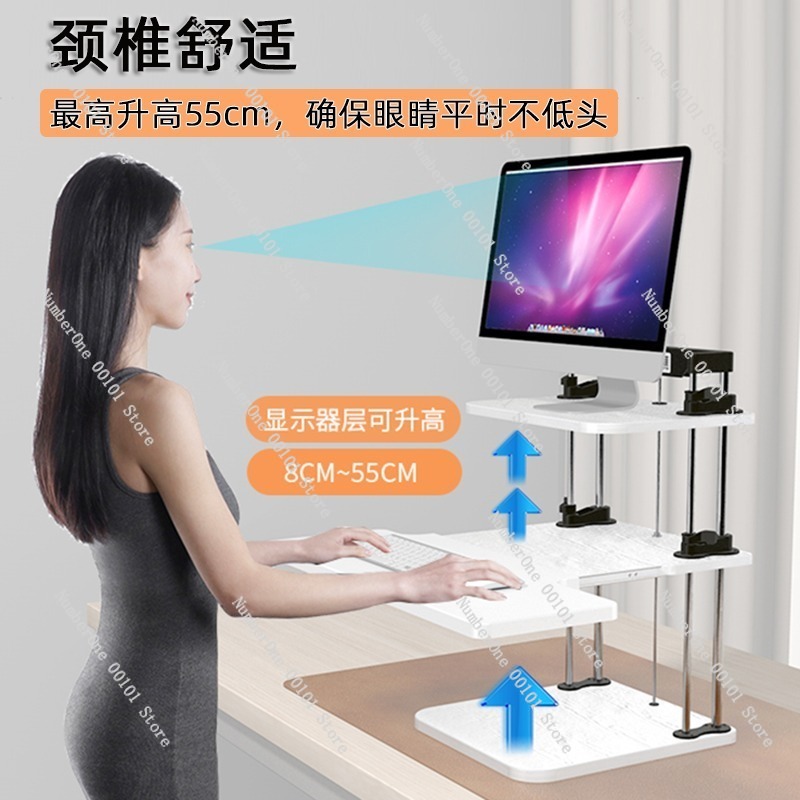Convertisseur de bureau debout - Desk Setup Laptop And Monitor avis et prix