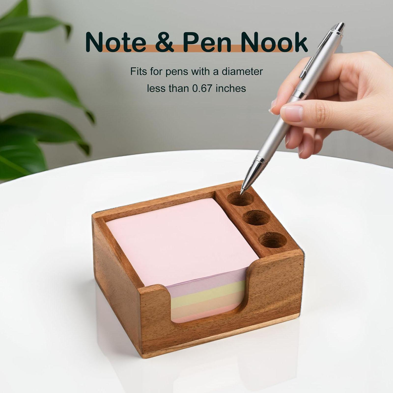 Porte-notes autocollants en bo - Sticky Memo Holder avis et prix