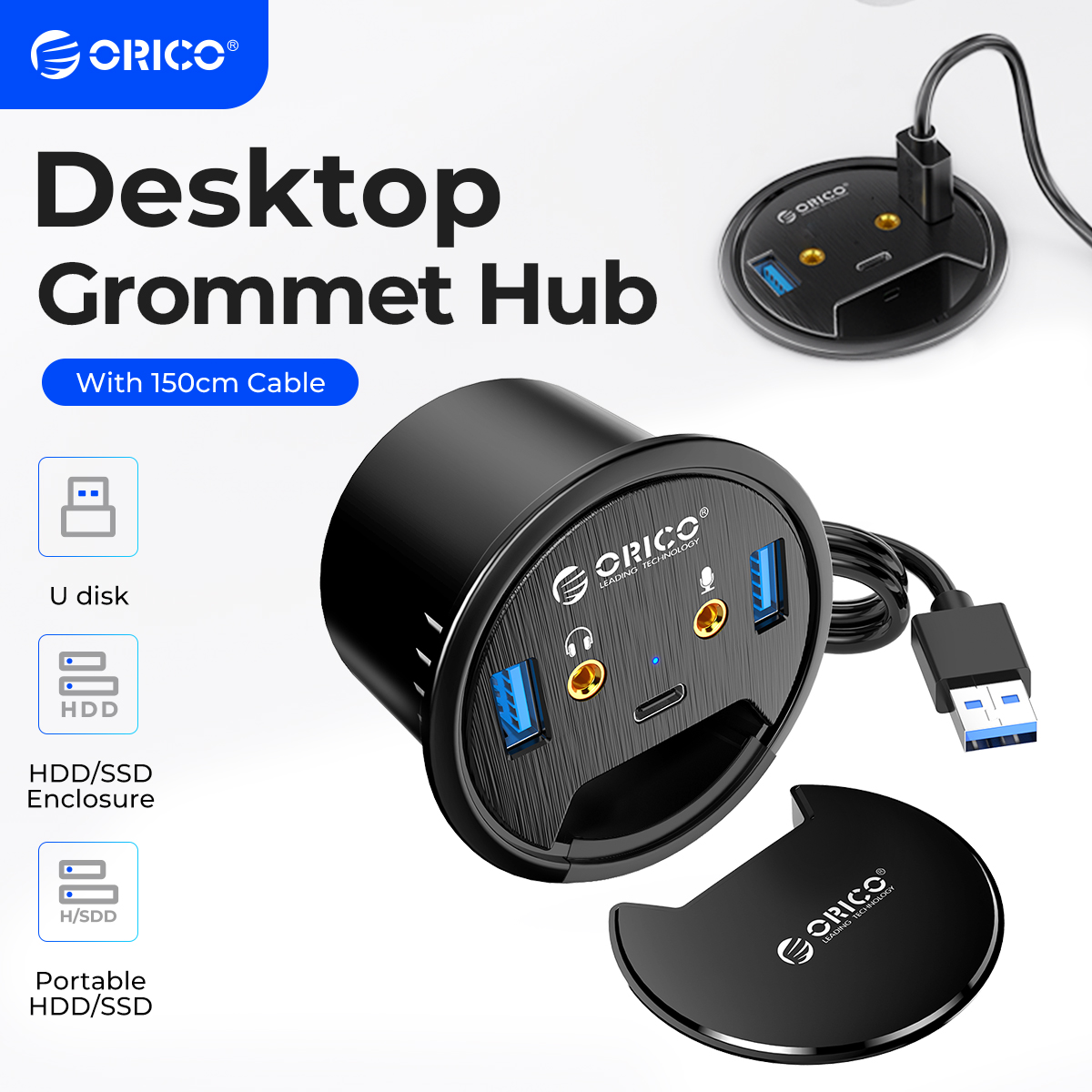 ORICO – œillet de bureau USB 3 - Desk Setup Hub avis et prix