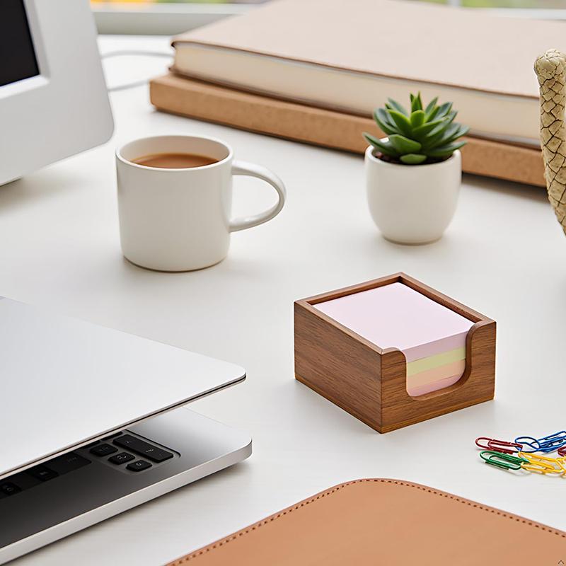 Organiseur de bureau en bois a - Sticky Memo Holder avis et prix