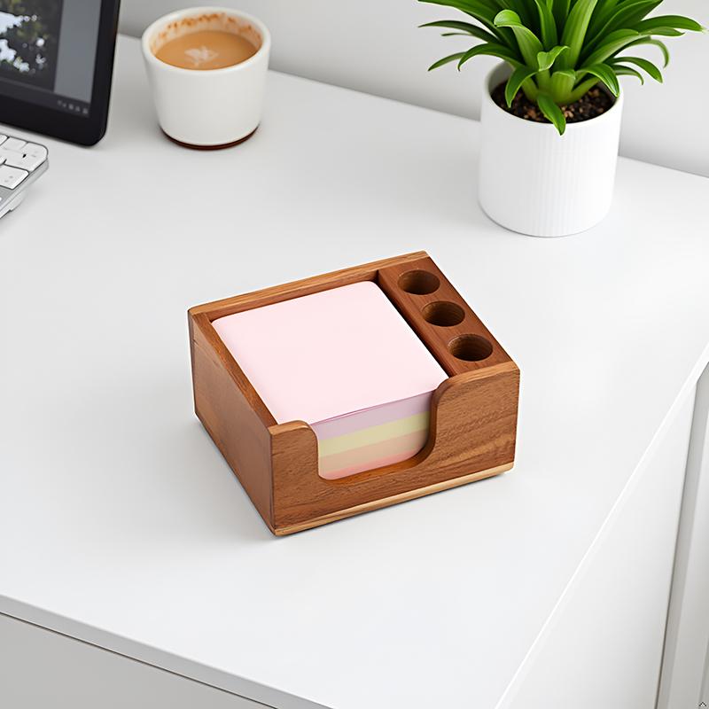 Organiseur de bureau en bois a - Sticky Memo Holder avis et prix