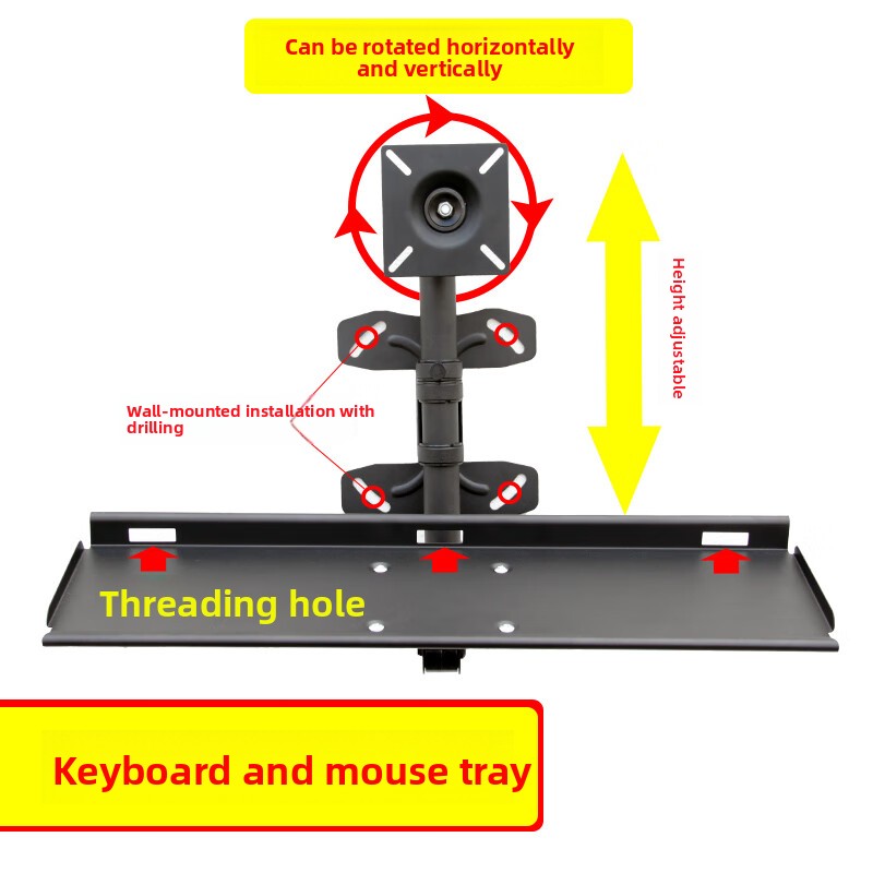 Support mural réglable pour cl - Desk Setup Living Room avis et prix