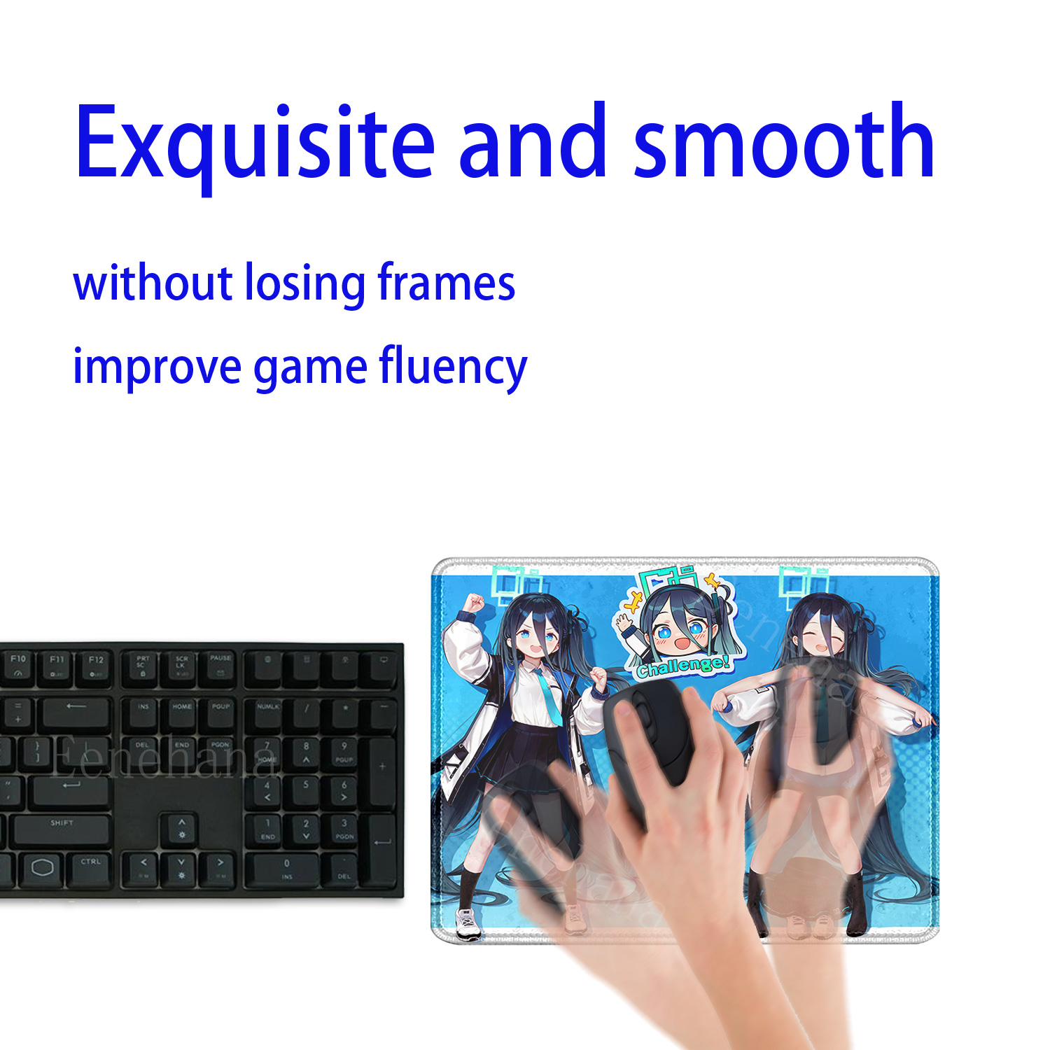 Alice ‌   Tapis de souris Nozo - Desk Setup Blue avis et prix