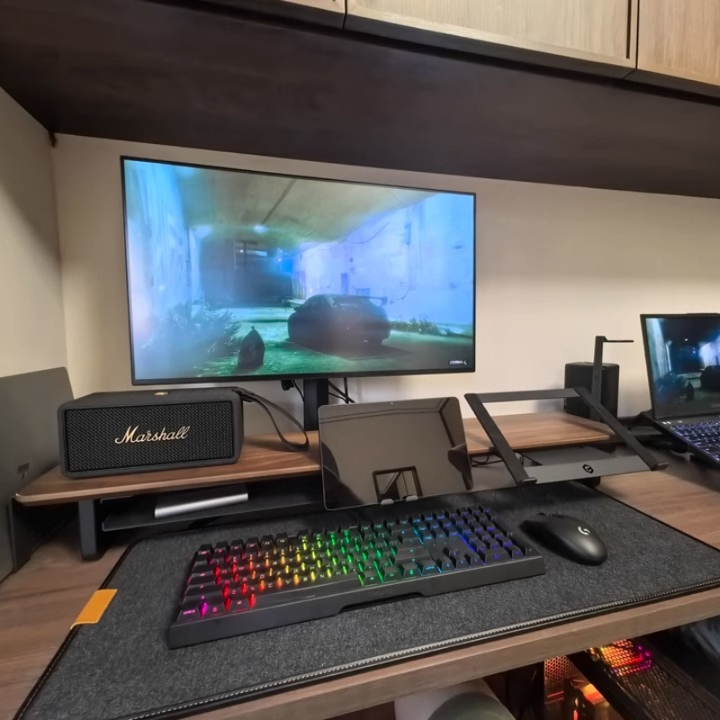 Support de moniteur modulaire, - Desk Setup Laptop And Monitor avis et prix
