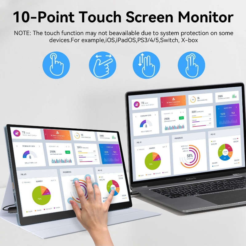 Moniteur tactile portable OLED - Desk Setup With Laptop And Monitor avis et prix