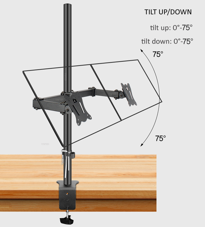 Support de bureau double monit - Dual Monitor Desk Setup avis et prix