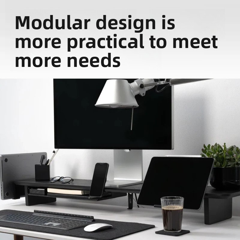 Support de moniteur en bois ma - Desk Setup Living Room avis et prix