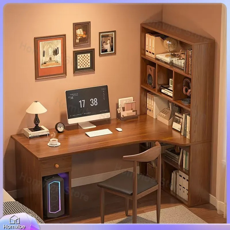 Bureau d'ordinateur en forme d - Dual Monitor Desk Setup avis et prix