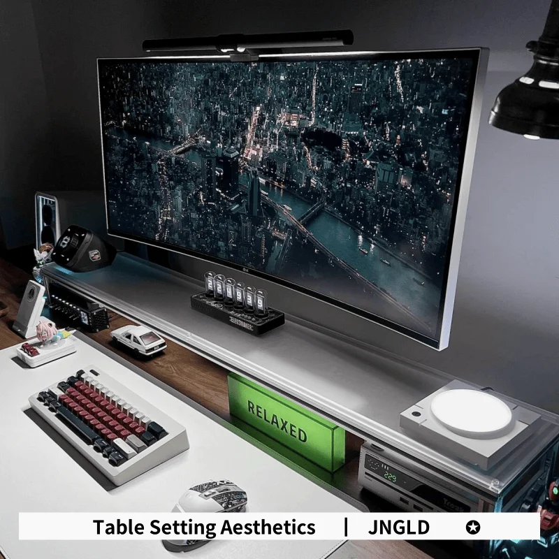 Support de moniteur en alumini - Desk Setup Living Room avis et prix