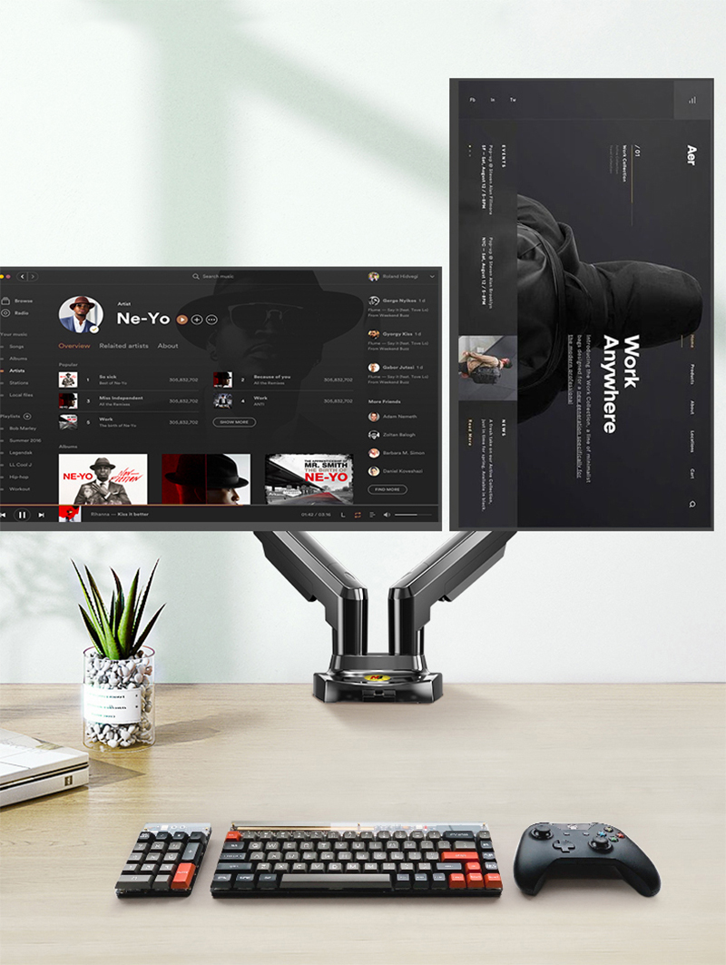 Support de moniteur double NB  - Dual Monitor Desk Setup avis et prix